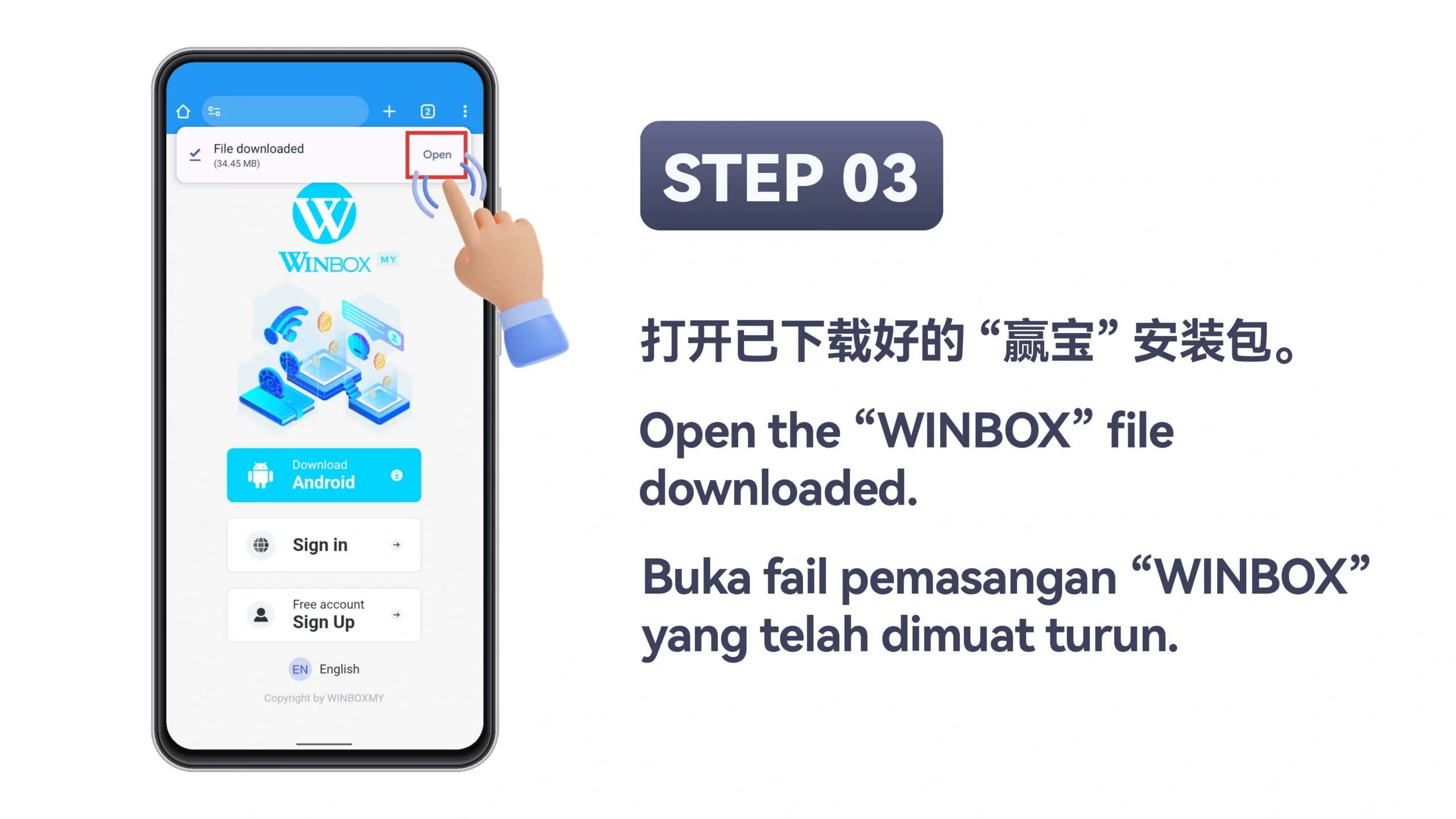 WINBOX Android installation Method 1 step 3