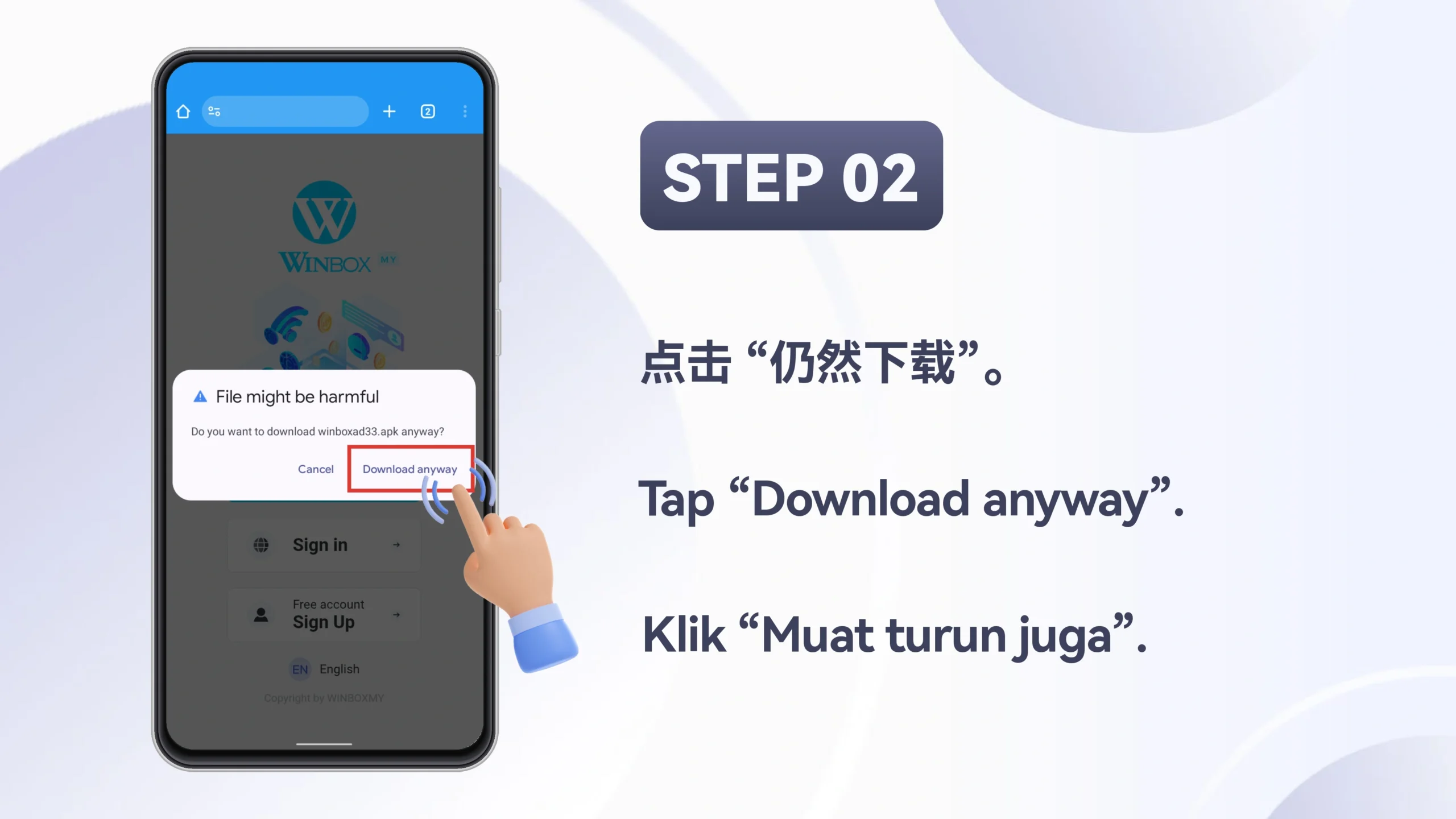 WINBOX Android installation Method 2 step 2