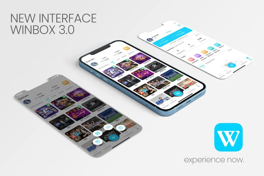 WINBOX mobile App interface