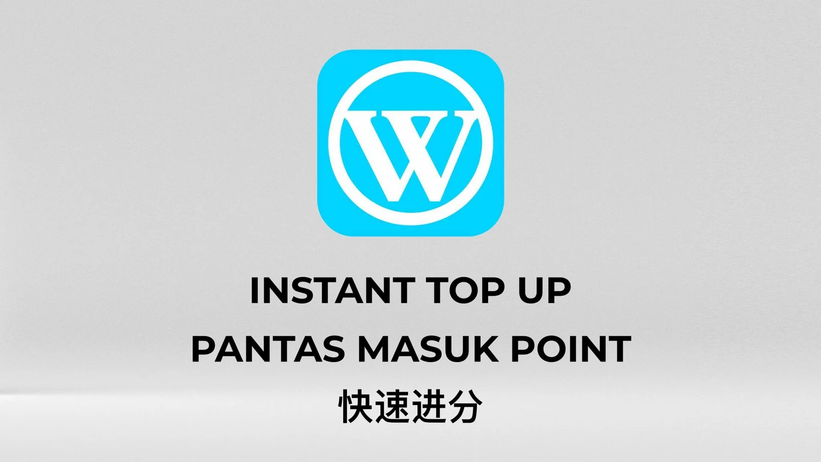 WINBOX Instant Top Up tutorial screen 1 of 9