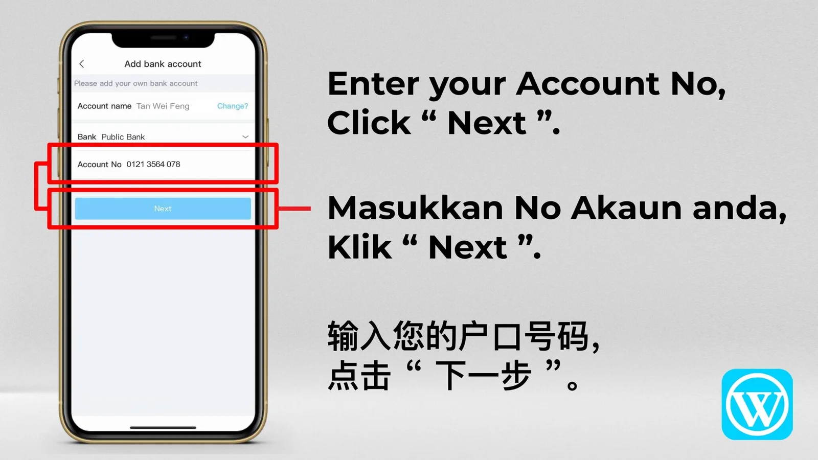 WINBOX withdrawal tutorial screen 8 of 13