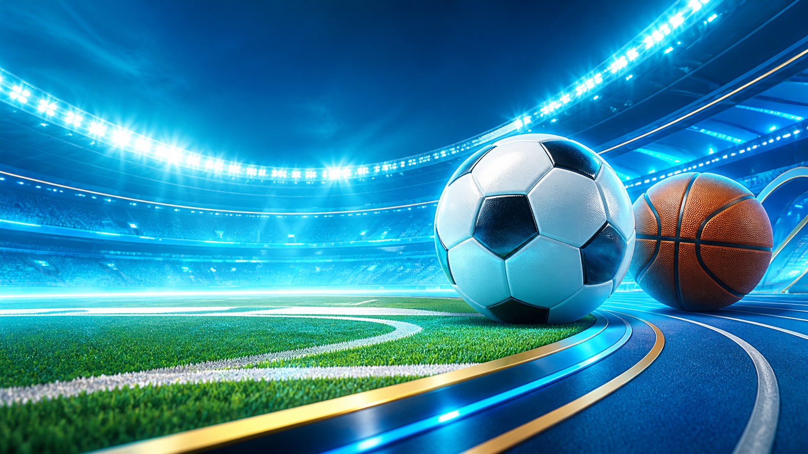 Sports themed game artwork
