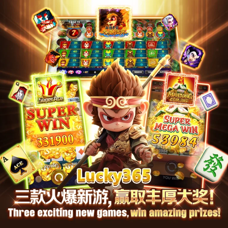 Lucky365 three exciting new games